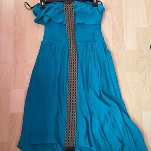 Strapless train dress